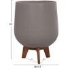 ΣΕΤ 3 ΓΛΑΣΤΡΕΣ ΜΕ TEAK ΒΑΣΕΙΣ TRYLL HM4681.03 FIBER CEMENT--ΓΚΡΙ