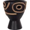 ΕΠΙΤΡΑΠΕΖΙΟ ΔΙΑΚΟΣΜΗΤΙΚΟ ΒΑΖΟ DEAN HM4678.01 ΤΕΡΑΚΟΤΑ ΣΕ ΜΑΥΡΟ--Φ23x29Υεκ.