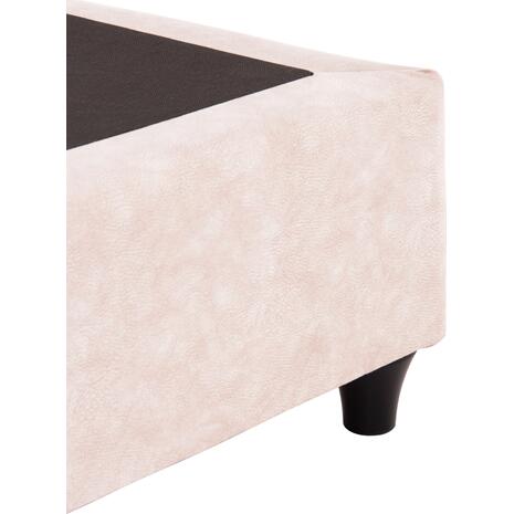 ΚΡΕΒΑΤΙ MALENA HM638.22 ΜΠΕΖ ΥΦΑΣΜΑ Τ. NUBUCK ΓΙΑ ΣΤΡΩΜΑ 150x200εκ.