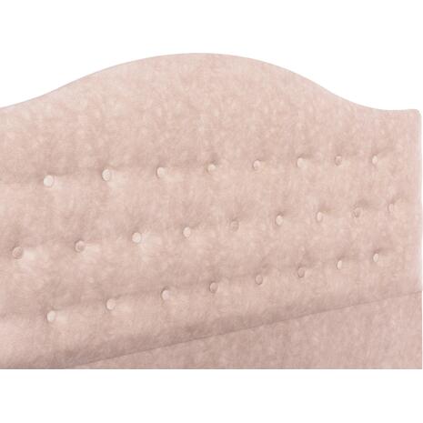 ΚΡΕΒΑΤΙ MALENA HM638.22 ΜΠΕΖ ΥΦΑΣΜΑ Τ. NUBUCK ΓΙΑ ΣΤΡΩΜΑ 150x200εκ.