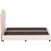 ΚΡΕΒΑΤΙ MALENA HM638.22 ΜΠΕΖ ΥΦΑΣΜΑ Τ. NUBUCK ΓΙΑ ΣΤΡΩΜΑ 150x200εκ.