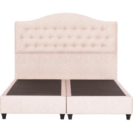 ΚΡΕΒΑΤΙ MALENA HM638.22 ΜΠΕΖ ΥΦΑΣΜΑ Τ. NUBUCK ΓΙΑ ΣΤΡΩΜΑ 150x200εκ.