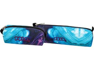 Κασετίνα βαρελάκι Polo Shapes Purple/Cyan