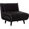 ΠΟΛΥΘΡΟΝΑ ΚΡΕΒΑΤΙ BRAXTON HM8425.03 ΜΑΥΡΟ ΥΦΑΣΜΑ 78x88x78Υεκ.