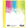 Ντοσιέ σουπλ σπιράλ με λάστιχο Skag A4 40 θέσεων (6 neon χρώματα)