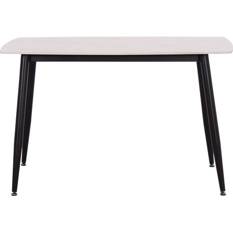 ΤΡΑΠΕΖΙ RAVEN HM9854.01 ΚΕΡΑΜΙΚΟ TOP ΜΑΤ ΛΕΥΚΟ ΜΑΡΜΑΡΟ-ΜΑΥΡΟ ΜΕΤΑΛΛΟ 120x70x73Υεκ.