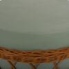 ΤΡΑΠΕΖΙ ΣΑΛΟΝΙΟΥ VILHENA HM18165 FIBER CEMENT ΠΡΑΣΙΝΟ-RATTAN ΦΥΣΙΚΟ Φ56x47Υεκ.