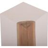 ΒΟΗΘΗΤΙΚΟ ΤΡΑΠΕΖΙ LEIA HM18163.02 FIBER CEMENT ΛΕΥΚΟ-ΞΥΛΟ TEAK 32.5x32.5x46Υεκ.