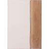 ΒΟΗΘΗΤΙΚΟ ΤΡΑΠΕΖΙ LEIA HM18163.02 FIBER CEMENT ΛΕΥΚΟ-ΞΥΛΟ TEAK 32.5x32.5x46Υεκ.