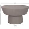 ΤΡΑΠΕΖΙ ΣΑΛΟΝΙΟΥ PIRSON HM18155.03 FIBER CEMENT ΣΕ ΓΚΡΙ--Φ60x36Υεκ.
