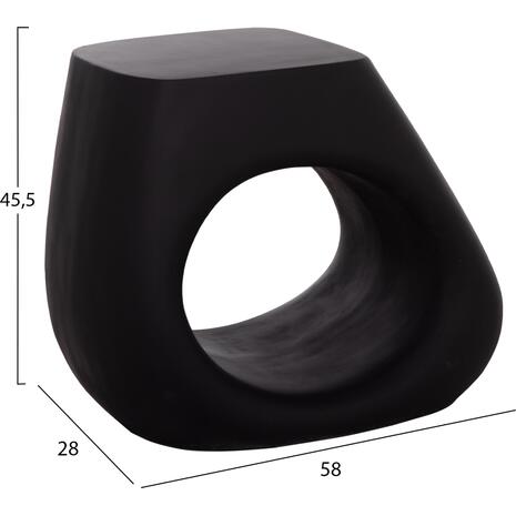 ΣΚΑΜΠΟ ΣΑΛΟΝΙΟΥ LANS HM4691.01 FIBER CEMENT ΣΕ ΜΑΥΡΟ--58x28x45.5Υεκ.