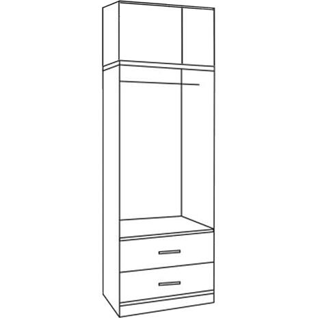 ΝΤΟΥΛΑΠΑ 2ΦΥΛΛΗ ME ΠΑΤΑΡΙ Κ 2 ΣΥΡΤΑΡΙΑ ZEBRANO 80Χ42Χ241εκ. HM11222.01