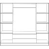 ΝΤΟΥΛΑΠΑ 4ΦΥΛΛΗ ΜΕ 2 ΣΥΡΤΑΡΙΑ AZALEA 200x55.5x180Υ εκ. HM353.01 ZEBRANO