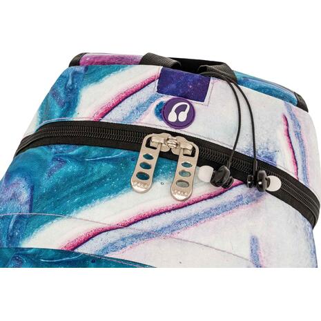 Τσάντα πλάτης 2+1 θέσεων Polo Original Double Scarf Shapes White/Purple