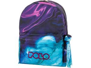 Τσάντα πλάτης 2+1 θέσεων Polo Original Double Scarf Shapes Purple/Cyan