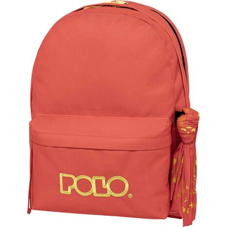 Τσάντα πλάτης 2+1 θέσεων Polo Original Double Scarf Coral/Yellow