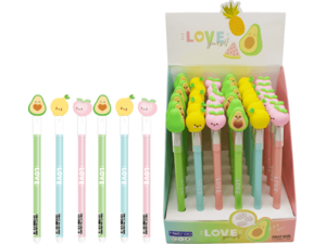 Στυλό Gel Metron Erasable Medium 0.7mm μπλε διάφορα σχέδια Love (Μπλε)