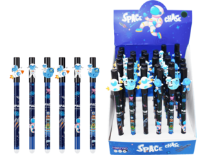 Στυλό Gel Metron Erasable Medium 0.7mm μπλε διάφορα σχέδια Space (Μπλε)