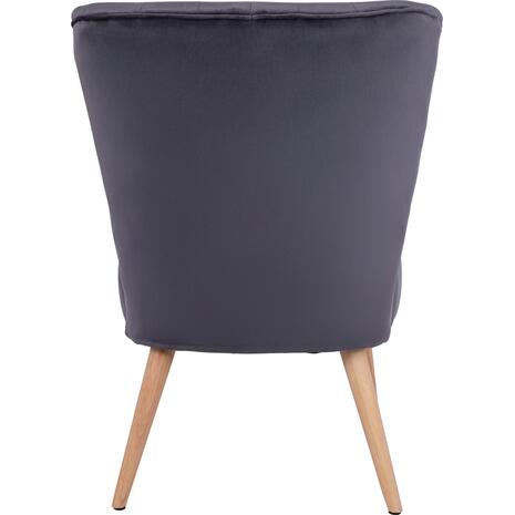 ΚΑΡΕΚΛΑ CARISSA ΒΕΛΟΥΔΟ ΓΚΡΙ HM8404.01 59Χ69Χ81Υ ΕΚ (Γκρι)