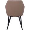 ΠΟΛΥΘΡΟΝΑΚΙ CHARLES HM8522.07 ΜΕ ΥΦΑΣΜΑ ΜΠΕΖ & PU ΜΠΕΖ 57x63x83Υ εκ. (σετ 2 τεμαχίων)