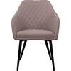ΠΟΛΥΘΡΟΝΑΚΙ CHARLES HM8522.07 ΜΕ ΥΦΑΣΜΑ ΜΠΕΖ & PU ΜΠΕΖ 57x63x83Υ εκ. (σετ 2 τεμαχίων)