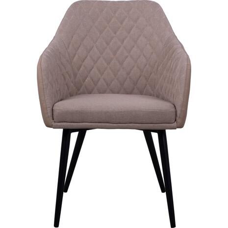 ΠΟΛΥΘΡΟΝΑΚΙ CHARLES HM8522.07 ΜΕ ΥΦΑΣΜΑ ΜΠΕΖ & PU ΜΠΕΖ 57x63x83Υ εκ. (σετ 2 τεμαχίων)