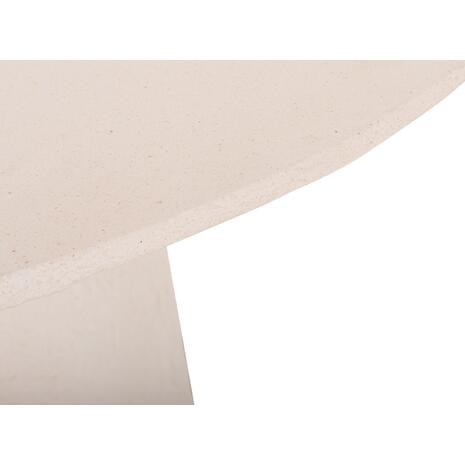 ΤΡΑΠΕΖΙ ΤΡΑΠΕΖΑΡΙΑΣ ΣΤΡΟΓΓΥΛΟ SEPPO HM18154.02 FIBER CEMENT ΛΕΥΚΟ--Φ119,5x75,5Υεκ.