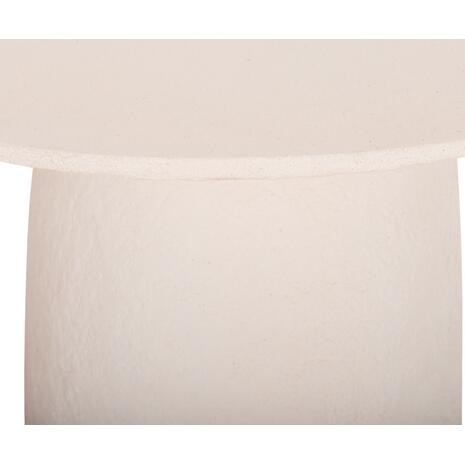 ΤΡΑΠΕΖΙ ΤΡΑΠΕΖΑΡΙΑΣ ΣΤΡΟΓΓΥΛΟ SEPPO HM18154.02 FIBER CEMENT ΛΕΥΚΟ--Φ119,5x75,5Υεκ.