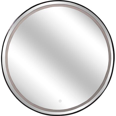 ΚΑΘΡΕΠΤΗΣ ΤΟΙΧΟΥ ΣΤΡΟΓΓΥΛΟΣ ROUNDER HM4503.01 ΑΛΟΥΜΙΝΙΟ ΣΕ ΜΑΥΡΟ-ΦΩΤΙΣΜΟΣ LED Φ80εκ.