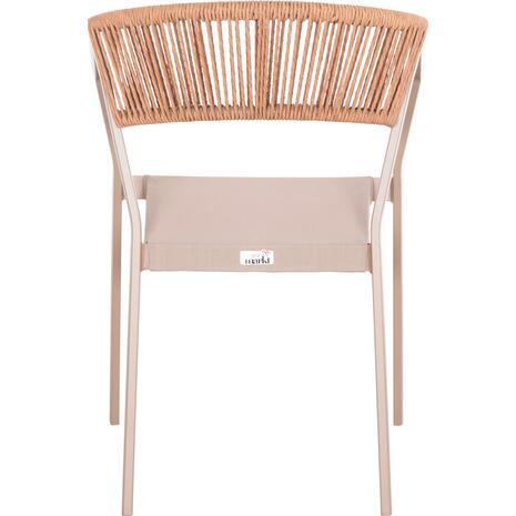 ΠΟΛΥΘΡΟΝΑ ΑΛΟΥΜΙΝΙΟΥ MIRI HM5891.03 ΣΑΜΠΑΝΙΖΕ ΣΚΕΛΕΤΟΣ&TEXTLINE- RATTAN 56x58x80.5Υ εκ.