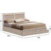 ΚΡΕΒΑΤΙ CAPRI HM665.02 ΜΕ 2 ΣΥΡΤΑΡΙΑ ΜΕΛΑΜΙΝΗ SONAMA ΓΙΑ ΣΤΡΩΜΑ 120x200εκ.
