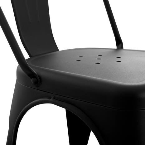 ΚΑΡΕΚΛΑ ΜΕΤΑΛΛΙΚΗ MELITA-PRO HM8641.42 ΜΑΥΡΟ ΜΑΤ 44x47x84.5Υεκ. (Μαύρο)