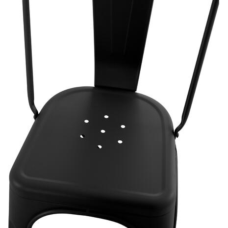 ΚΑΡΕΚΛΑ ΜΕΤΑΛΛΙΚΗ MELITA-PRO HM8641.42 ΜΑΥΡΟ ΜΑΤ 44x47x84.5Υεκ. (Μαύρο)