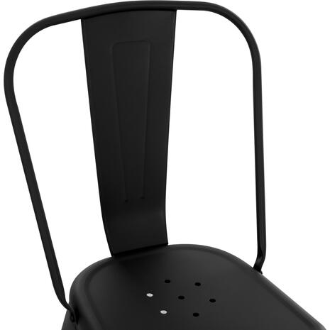 ΚΑΡΕΚΛΑ ΜΕΤΑΛΛΙΚΗ MELITA-PRO HM8641.42 ΜΑΥΡΟ ΜΑΤ 44x47x84.5Υεκ. (Μαύρο)