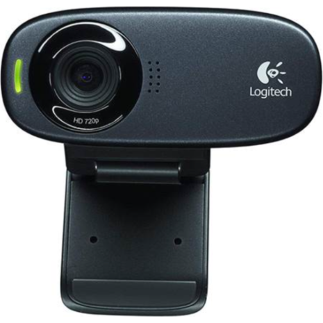 Logitech C310 Webcam (Black, HD, 720p)
