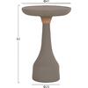 ΒΟΗΘΗΤΙΚΟ ΤΡΑΠΕΖΙ ΓΙΑ ΛΑΜΠΑΤΕΡ TORG HM18170.03 FIBER CEMENT ΓΚΡΙ Φ41x62Υεκ.