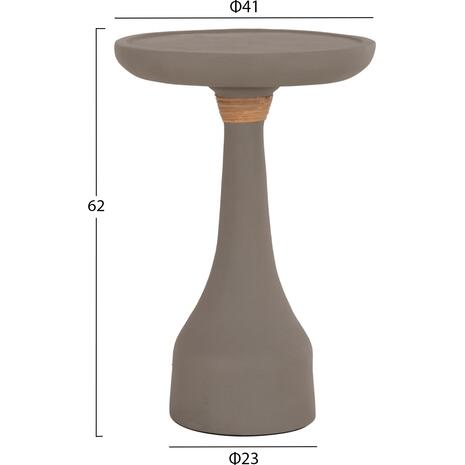 ΒΟΗΘΗΤΙΚΟ ΤΡΑΠΕΖΙ ΓΙΑ ΛΑΜΠΑΤΕΡ TORG HM18170.03 FIBER CEMENT ΓΚΡΙ Φ41x62Υεκ.