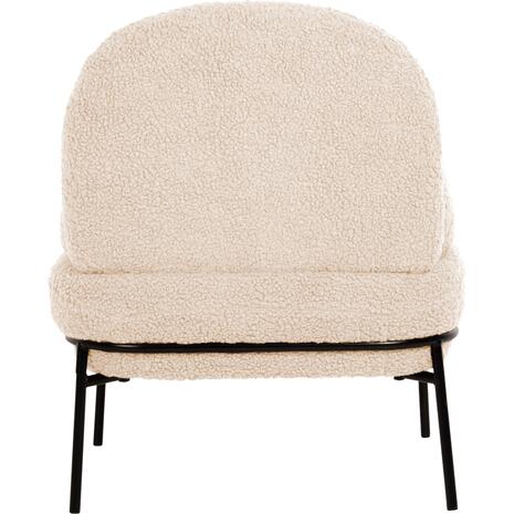 ΠΟΛΥΘΡΟΝΑ AGNES HM9525.23 ΛΕΥΚΟ ΜΠΟΥΚΛΕ-ΜΑΥΡΑ ΜΕΤΑΛΛΙΚΑ ΠΟΔΙΑ 74x71x83Υεκ. (Μαύρο)