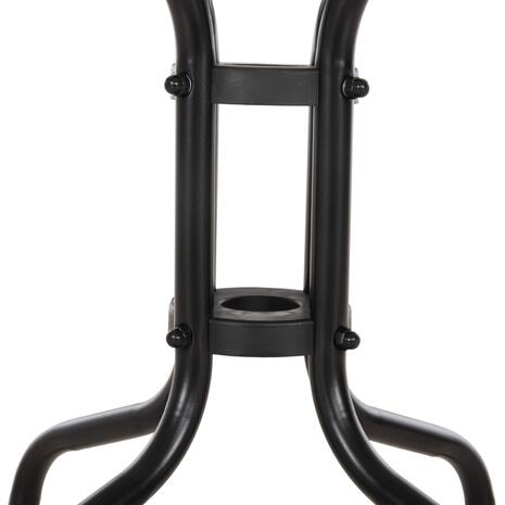 ΤΡΑΠΕΖΙ ΒΟΗΘΗΤΙΚΟ FIGO HM6067.03 ΜΕΤΑΛΛΙΚΟ ΜΑΥΡΟ-ΓΥΑΛΙΝΗ ΕΠΙΦΑΝΕΙΑ 45x45x51Yεκ