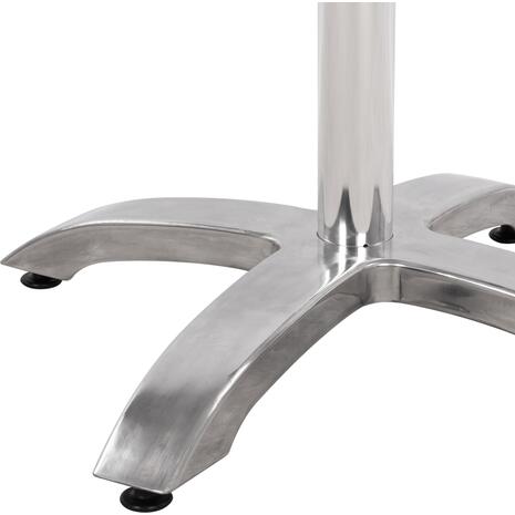 ΒΑΣΗ ΑΛΟΥΜΙΝΙΟΥ HM460.03 ΧΡΩΜΙΟΥ 66Χ66Χ72Υεκ. ΜΕ ΣΤΑΥΡΟ 48Χ48εκ.