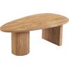 ΤΡΑΠΕΖΙ ΣΑΛΟΝΙΟΥ ΟΒΑΛ ALPER HM18327 MDF ΣΕ SONAMA ΧΡΩΜΑ 110x60x40Υεκ