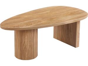 ΤΡΑΠΕΖΙ ΣΑΛΟΝΙΟΥ ΟΒΑΛ ALPER HM18327 MDF ΣΕ SONAMA ΧΡΩΜΑ 110x60x40Υεκ