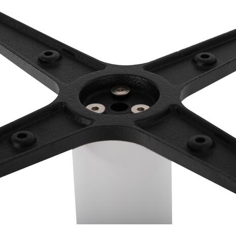 ΒΑΣΗ ΜΠΑΡ ΜΕΤΑΛΛΙΚΗ ΛΕΥΚΗ ΜΑΤ 46Χ46Χ108Yεκ. ΜΕ ΡΕΓΟΥΛΑΤΟΡΟΥΣ HM439.02