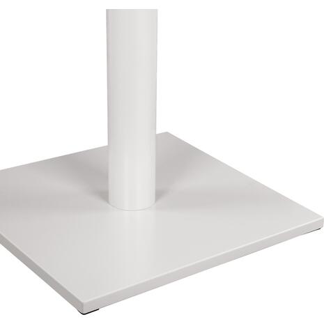 ΒΑΣΗ ΜΕΤΑΛΛΙΚΗ ΛΕΥΚΗ ΜΑΤ 46Χ46Χ72εκ. ΜΕ ΣΤΑΥΡΟ 46Χ46 ΚΑΙ ΡΕΓΟΥΛΑΤΟΡΟΥΣ HM438.02