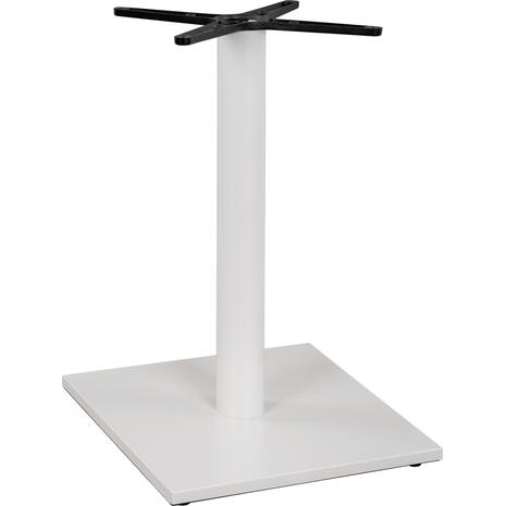 ΒΑΣΗ ΜΕΤΑΛΛΙΚΗ ΛΕΥΚΗ ΜΑΤ 46Χ46Χ72εκ. ΜΕ ΣΤΑΥΡΟ 46Χ46 ΚΑΙ ΡΕΓΟΥΛΑΤΟΡΟΥΣ HM438.02