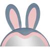 ΠΑΙΔΙΚΟΣ ΚΑΘΡΕΦΤΗΣ ΔΑΠΕΔΟΥ BUNNY HM4489.02 MDF ΡΟΖ & ΜΠΛΕ-ΜΑΥΡΟ STAND 80x162Υεκ.