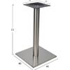 ΒΑΣΗ ΤΡΑΠΕΖΙΟΥ INOX HM421 ΜΕ ΡΕΓΟΥΛΑΤΟΡΟΥΣ 40x40x72Y εκ.