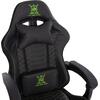 ΠΟΛΥΘΡΟΝΑ GAMING LOOT HM1204 ΜΑΥΡΟ-ΠΡΑΣΙΝΟ PVC & NYLON 60x60x120Υεκ.
