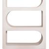 ΒΙΒΛΙΟΘΗΚΗ ΣΕΙΡΑ SANTORINI HM18062 MDF ΣΕ ΥΠΟΛΕΥΚΟ ΧΡΩΜΑ 80x38x180Yεκ.
