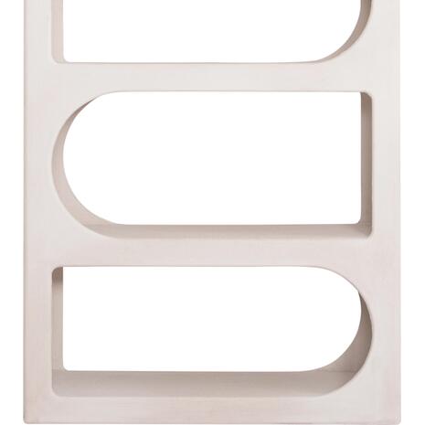 ΒΙΒΛΙΟΘΗΚΗ ΣΕΙΡΑ SANTORINI HM18062 MDF ΣΕ ΥΠΟΛΕΥΚΟ ΧΡΩΜΑ 80x38x180Yεκ.